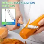 3-in-1 Stainless Steel Julienne Peeler & Slicer – Versatile Kitchen Essential - Image 2