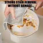 Effortless Cleaning with the All-Purpose Wire Dishwashing Rag - Image 2