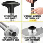 Multifunctional Pineapple Corer & Slicer – Effortless Peeling, Slicing, and De-Coring - Image 2