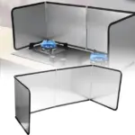 Multi-Sided Stainless Steel Kitchen Splash Shield - Image 3