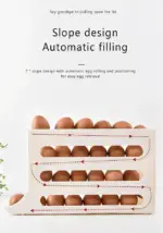 4-Tier Tilted Egg Storage Rack: Compact, Efficient, and Fresh! - Image 4
