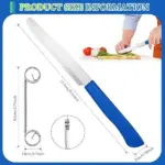 3-in-1 Stainless Steel Julienne Peeler & Slicer – Versatile Kitchen Essential - Image 5