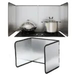 Multi-Sided Stainless Steel Kitchen Splash Shield - Image 6