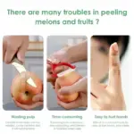 Efficient Manual Fruit Peeler with Stainless Steel Blades & Fruit Divider - Image 7