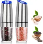 Automatic Electric Gravity Induction Salt and Pepper Grinder Set
