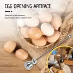 Stainless Steel Egg Cracker Tool
