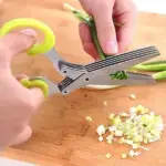 5 Blade Kitchen Salad Scissors - Image 5