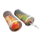 360° Rotating Stainless Steel BBQ Grill Basket - Image 5