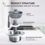 3-in-1 Kitchen Sink Drain Strainer - Image 7