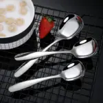 Premium Wide Mouth Stainless Steel Spoon - Image 8