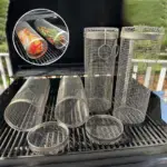 360° Rotating Stainless Steel BBQ Grill Basket - Image 6