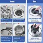 3-in-1 Kitchen Sink Drain Strainer - Image 8