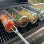 360° Rotating Stainless Steel BBQ Grill Basket - Image 2