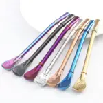 2-in-1 Stainless Steel Spoon & Drinking Straw - Image 7