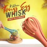 Multifunctional Kitchen Tongs & Egg Whisk - Image 3