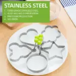 Stainless Steel Egg & Pancake Mold Set - Image 7