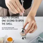 Stainless Steel Egg Cracker Tool - Image 6