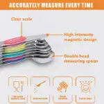 Stainless Steel Measuring Cups & Magnetic Spoons Set - Image 8