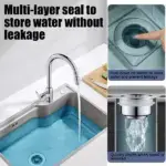 3-in-1 Kitchen Sink Drain Strainer - Image 2