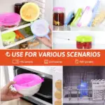 Multipurpose Stretchable Silicone Lids - Image 7