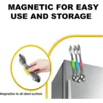 Stainless Steel Measuring Cups & Magnetic Spoons Set - Image 10