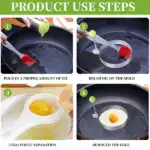 Stainless Steel Egg & Pancake Mold Set - Image 4