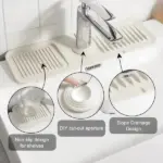 Faucet Splash Guard Draining Tray Mat - Image 6