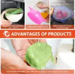 Multipurpose Stretchable Silicone Lids - Image 10