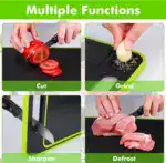 4-in-1 Cutting Board with Defrost Tray, Grater & Sharpener - Image 9